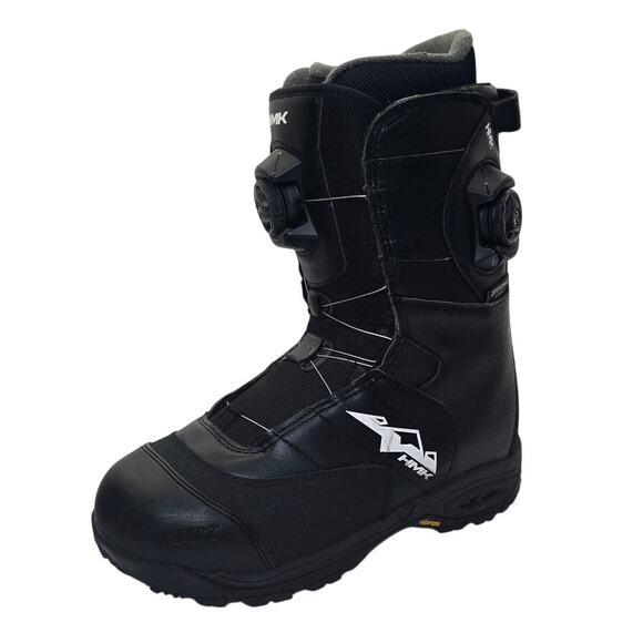 HMK Team Focus Boa Leather Snowmobile Boots Intuition XR Performance Men's 10 - Picture 1 of 13